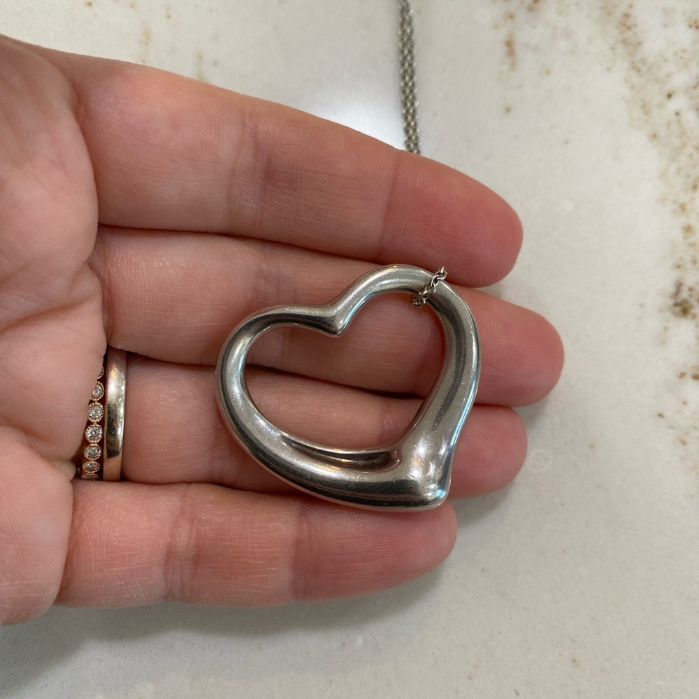 Tiffany Elsa Peretti open heart necklace